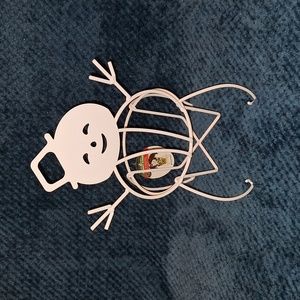 ☃️ Snowman plant stand. Steel. New with tags!